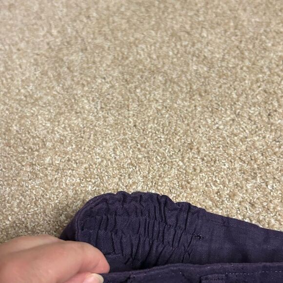 Sag Harbor Purple Linen Blend Capris Size 8P - Picture 8 of 8